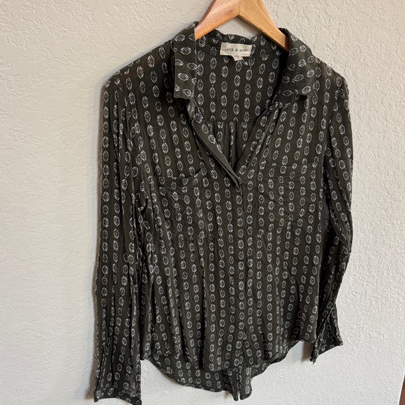 Anthropologie Cloth & Stone Blake Button down shirt - Picture 4 of 7
